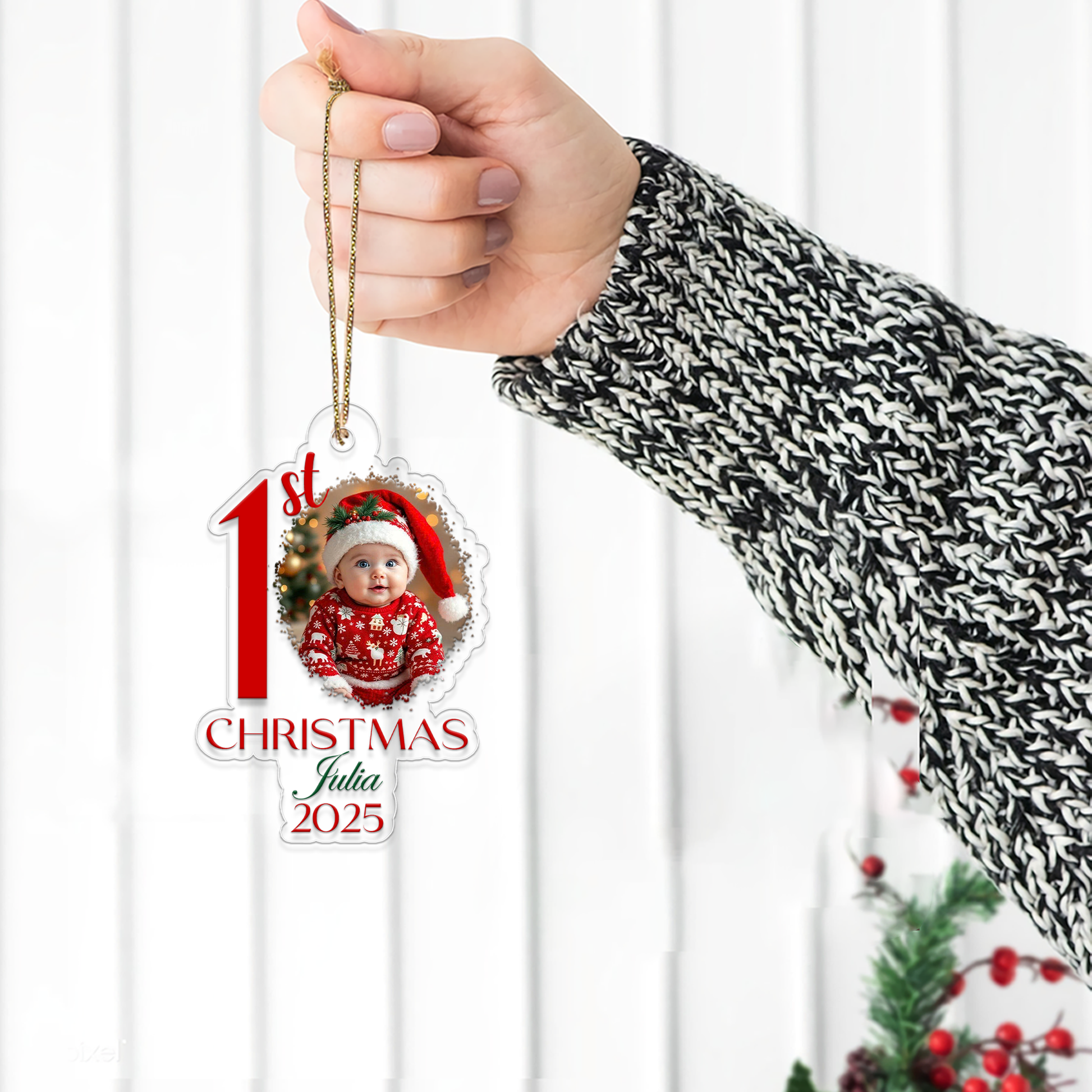 Cutsom Photo Baby Christmas 2025