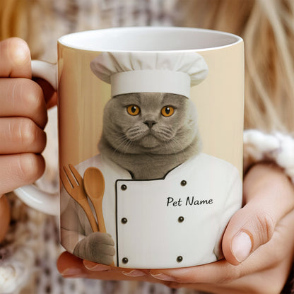 Custom Photo Cat Chef For Cat Lover