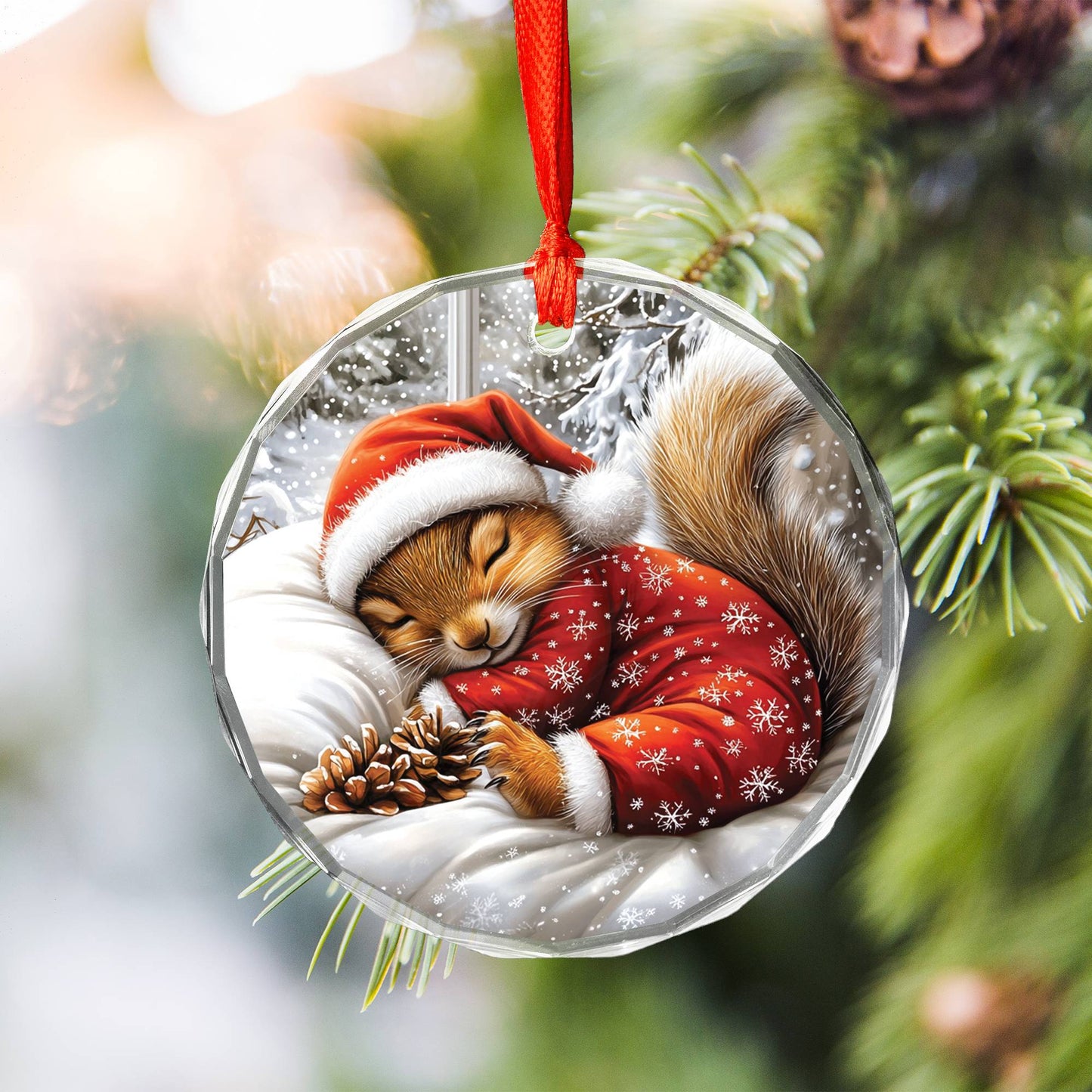 Squirrel Sleeping In Bed Design 2