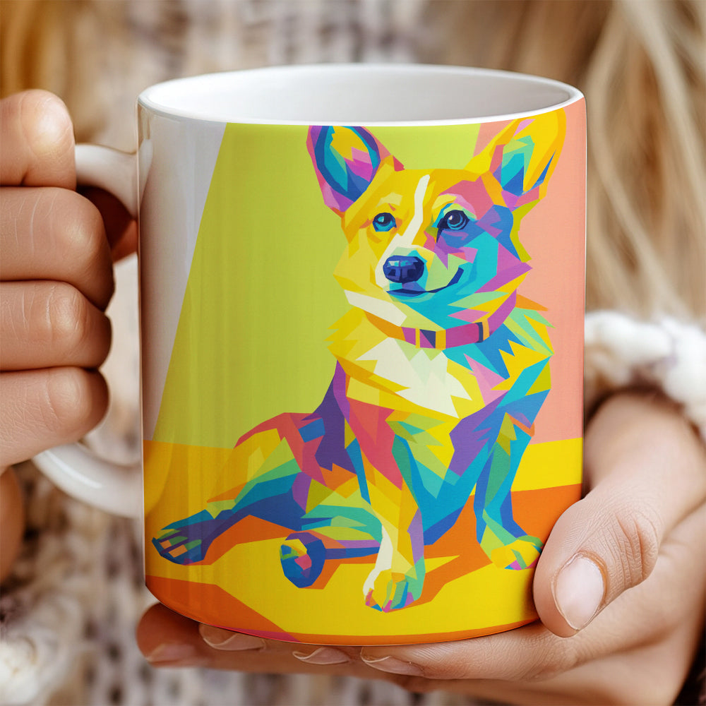 Custom Photo Pop Art Mug Gift For Dog Lovers