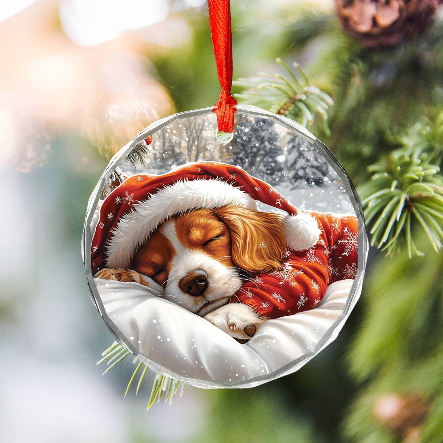 Cocker Spaniel Dog Sleeping In Bed Design 3