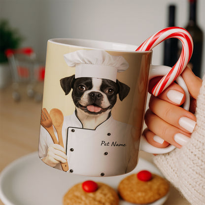 Custom Dog Chef Potrait Mug Gift For Dog Lovers