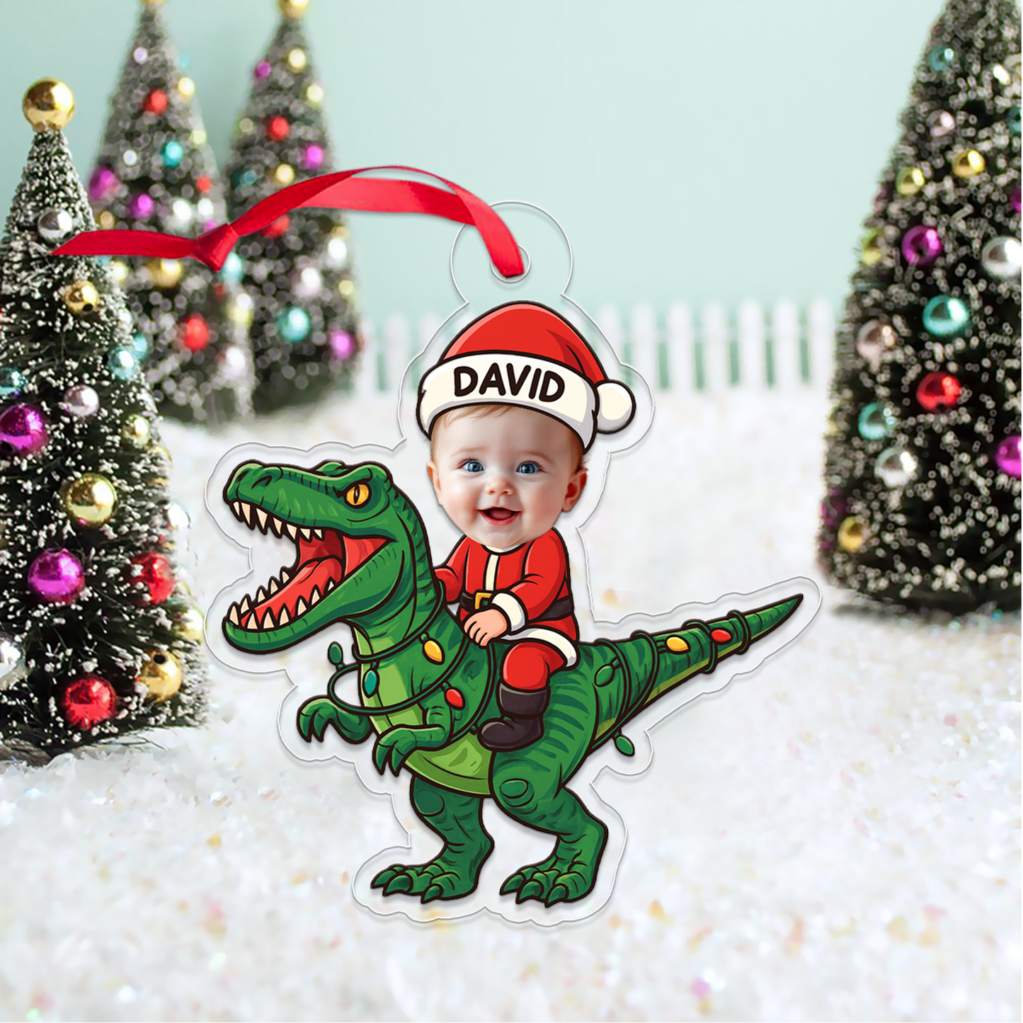 Custom Photo And Name Baby Dinosaur