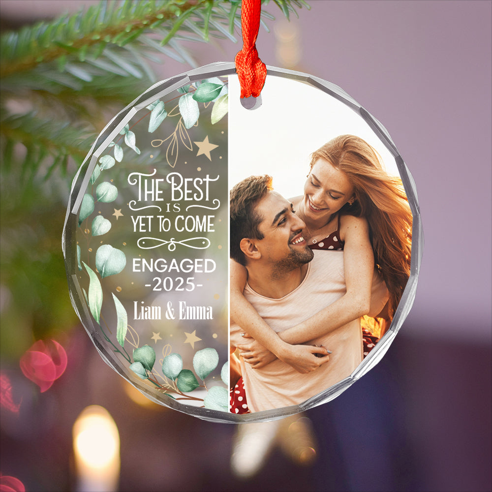 Custom Photo Newly Engaged Couple The Best Is Yet To Come 1