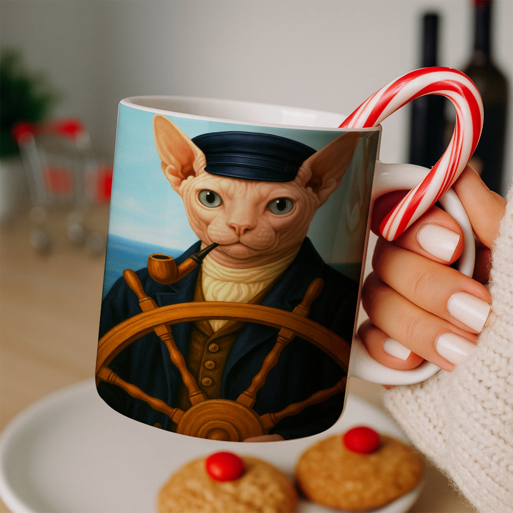 Custom Photo Sailor Cat MugGift For Cat Lovers