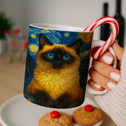 Custom Photo Cat Starry Night Mug Wall Art