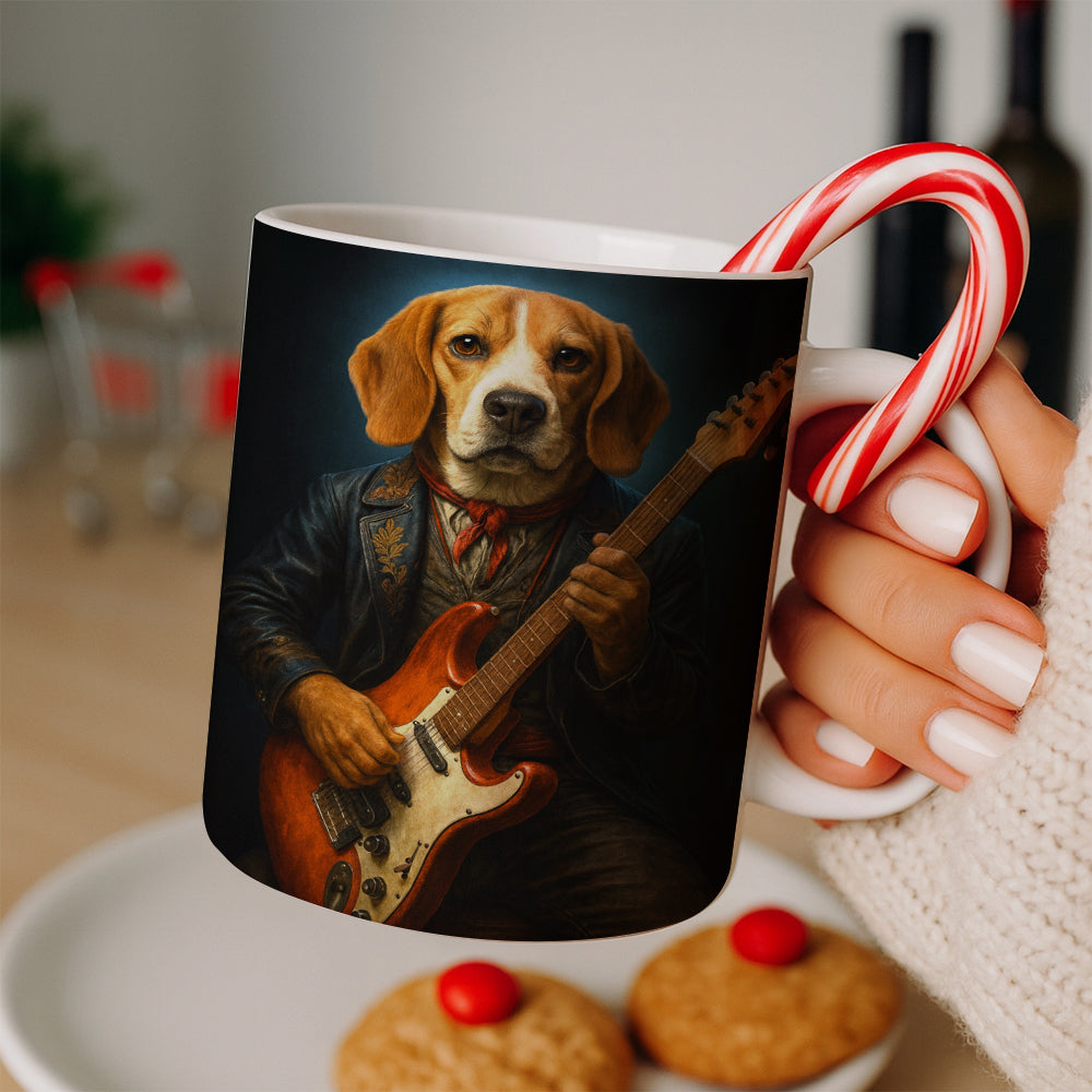 Custom Photo Dog Rock n Roll Mug Gift For Dog Lovers