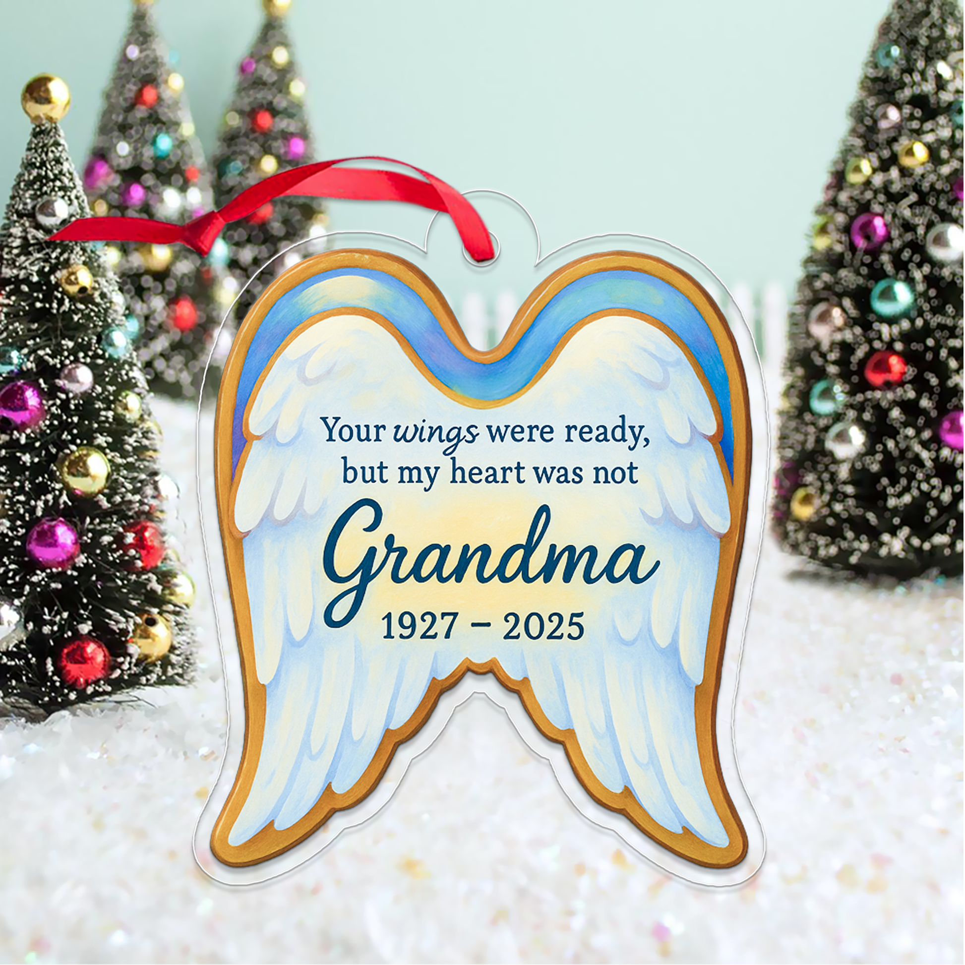Personalized Memorial Angel Ornament