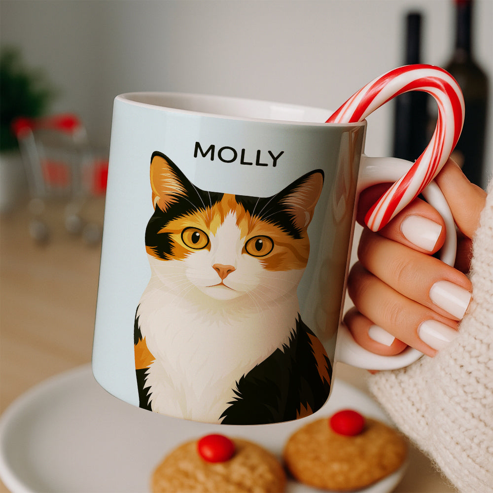 Custom Photo Minimalist Classic Cat MugGift For Cat Lovers
