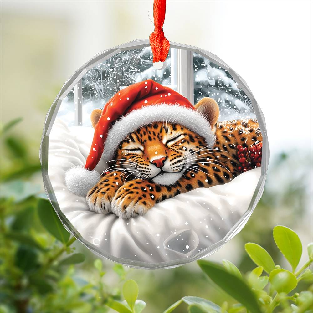 Leopard Sleeping In Bed Design 1