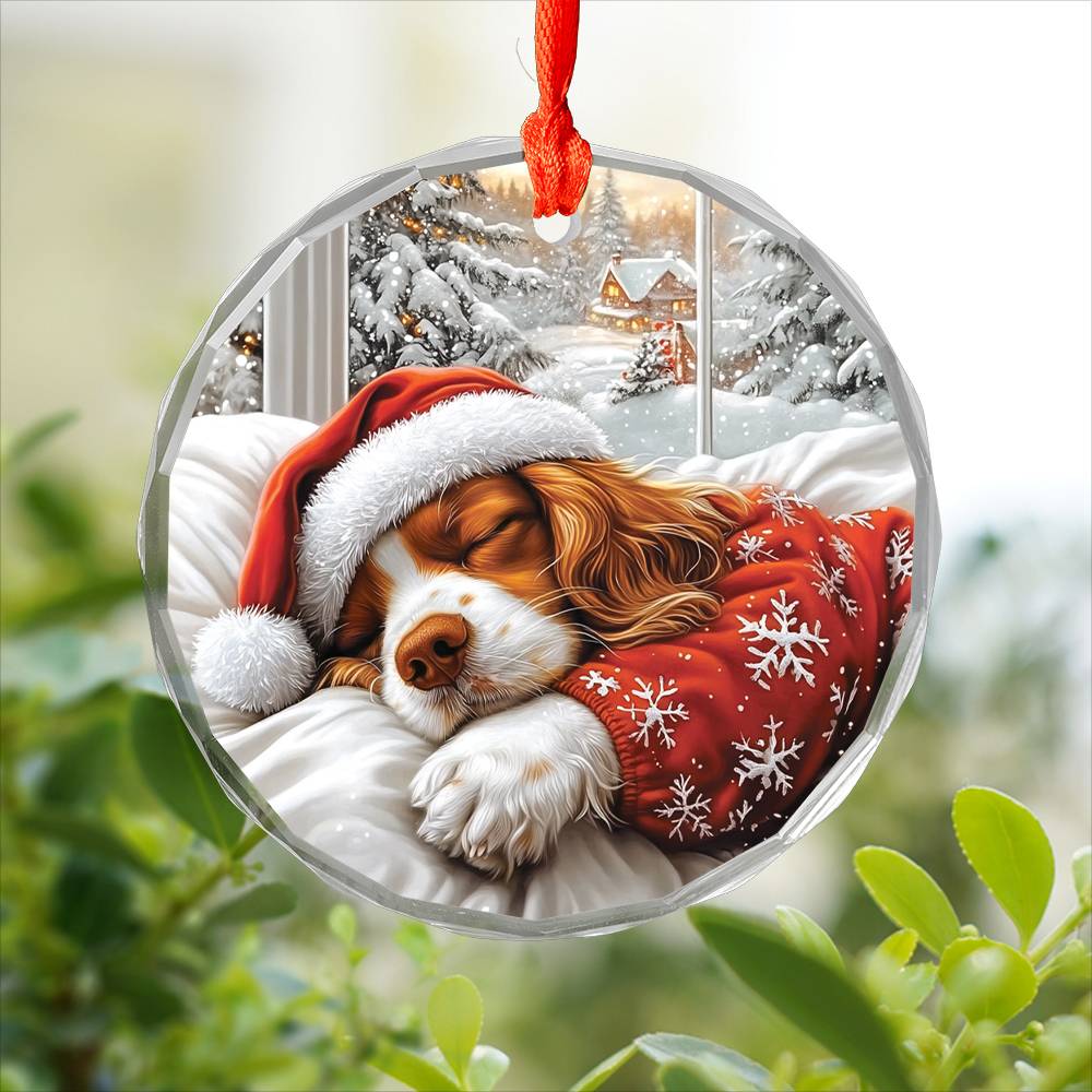 Cocker Spaniel Dog Sleeping In Bed Design 4
