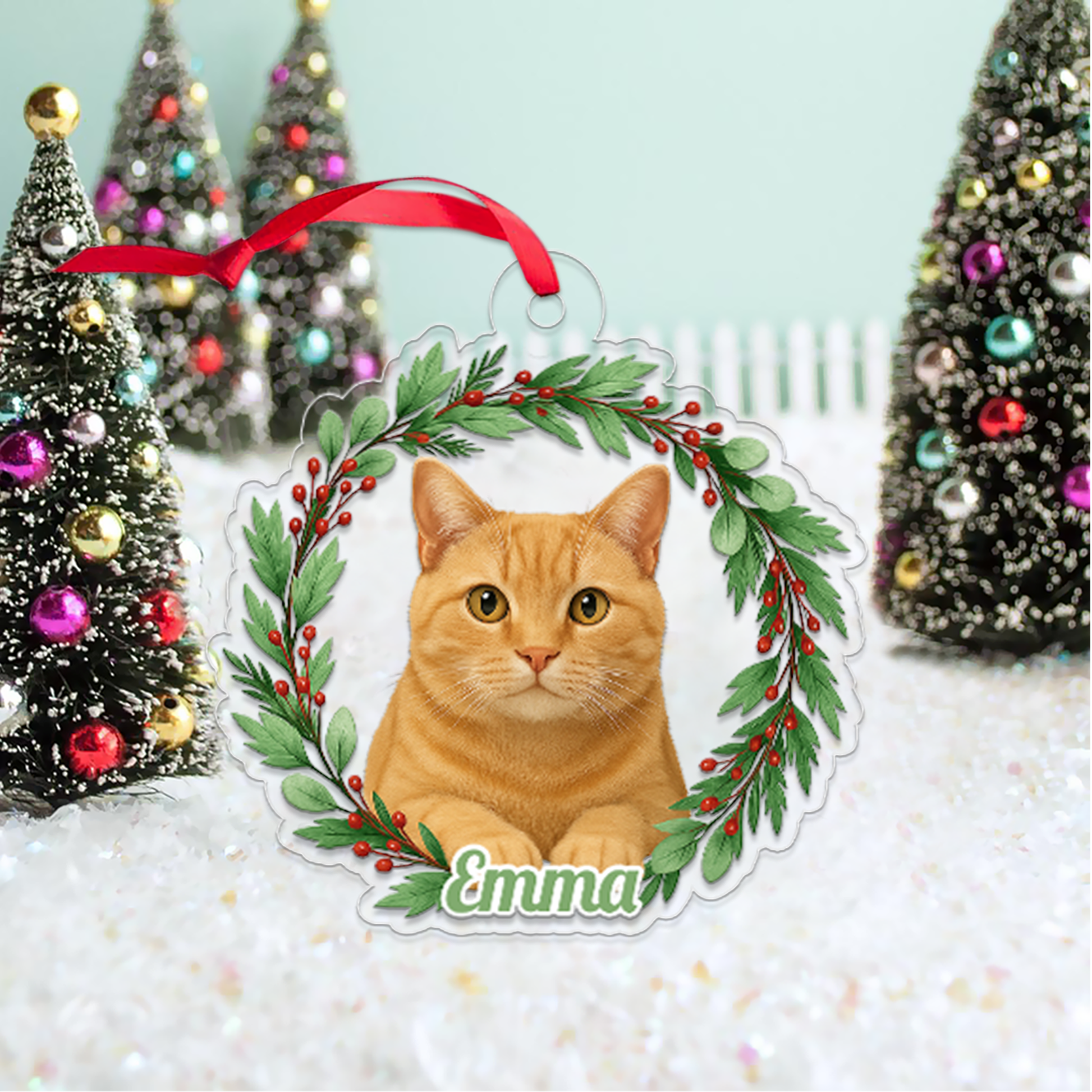 Custom Name Cat Xmas