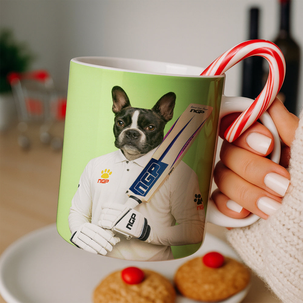 Custom Photo Cricketer Dog Mug Gift For Dog Lovers