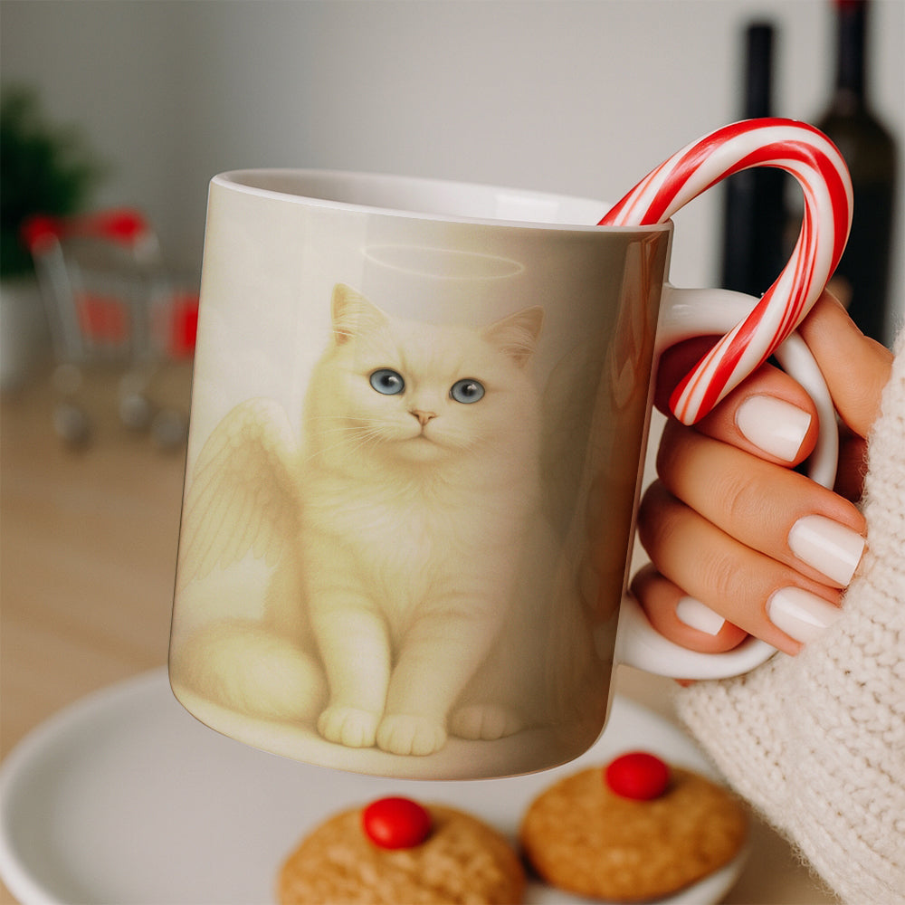 Custom Photo Cat Angel In Heaven _ Gifts For Cat Lovers