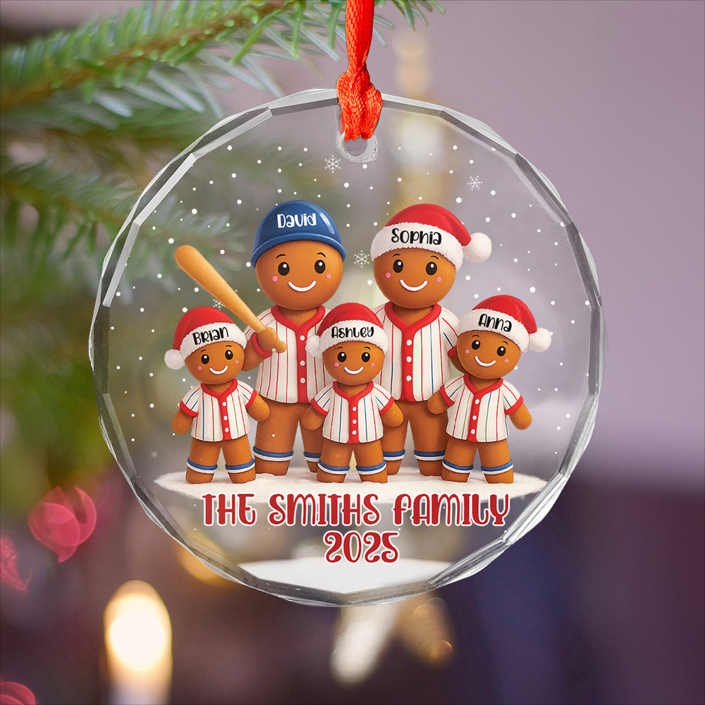 Personalized Baseball Family Gingerbread