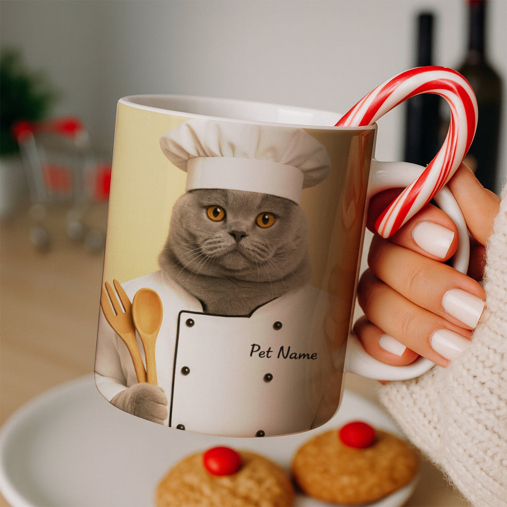 Custom Photo Cat Chef For Cat Lover