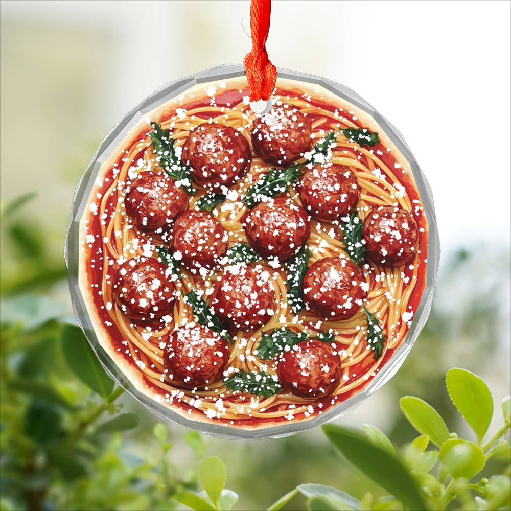 Spaghetti and Meatballs Close up Design 2