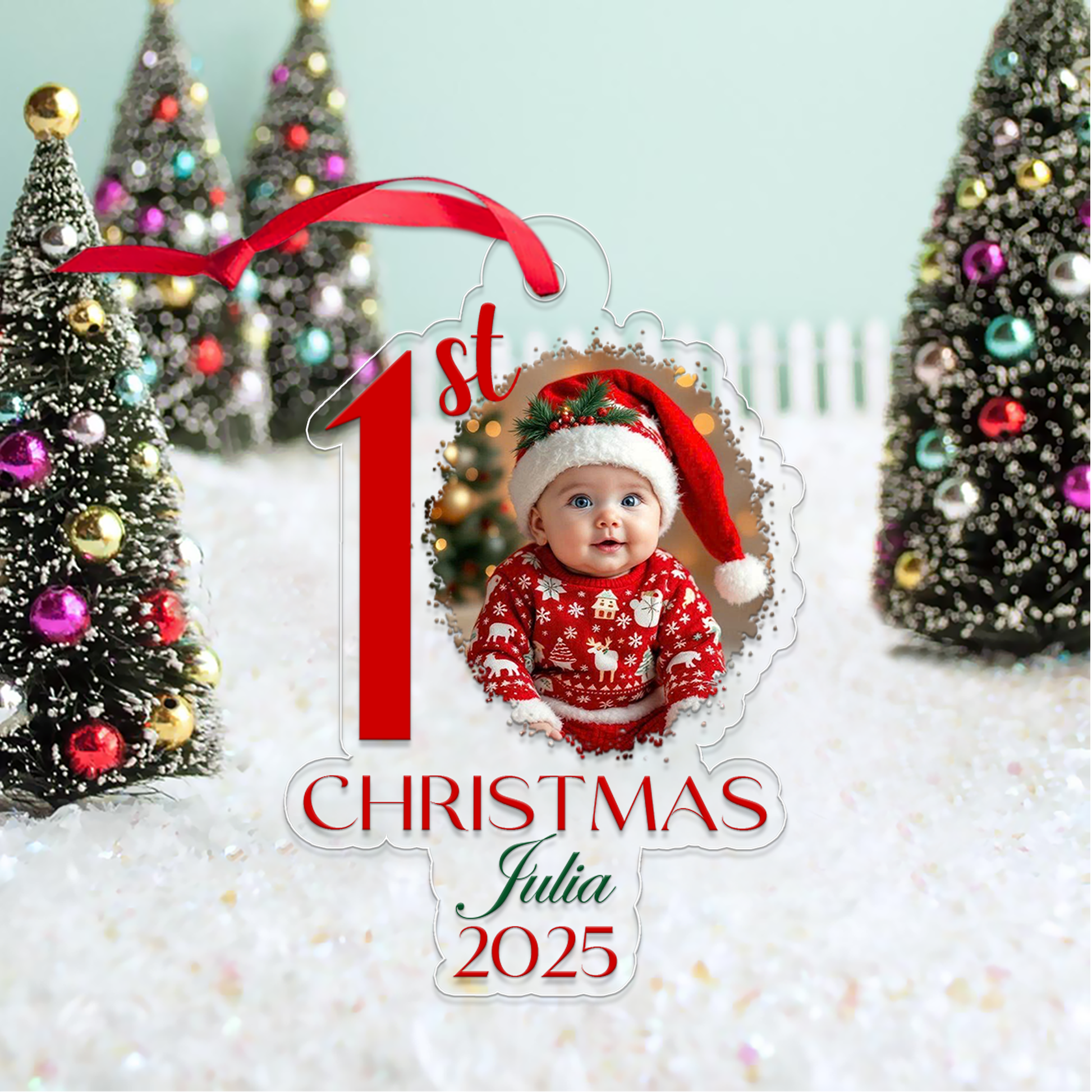 Cutsom Photo Baby Christmas 2025