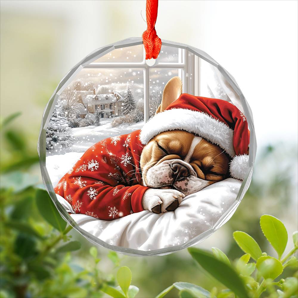 French Bulldog Sleeping In Bed Design 1