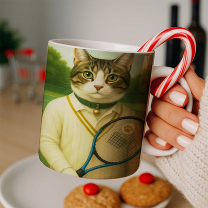 Custom Photo Tennis Player Cat Canvas