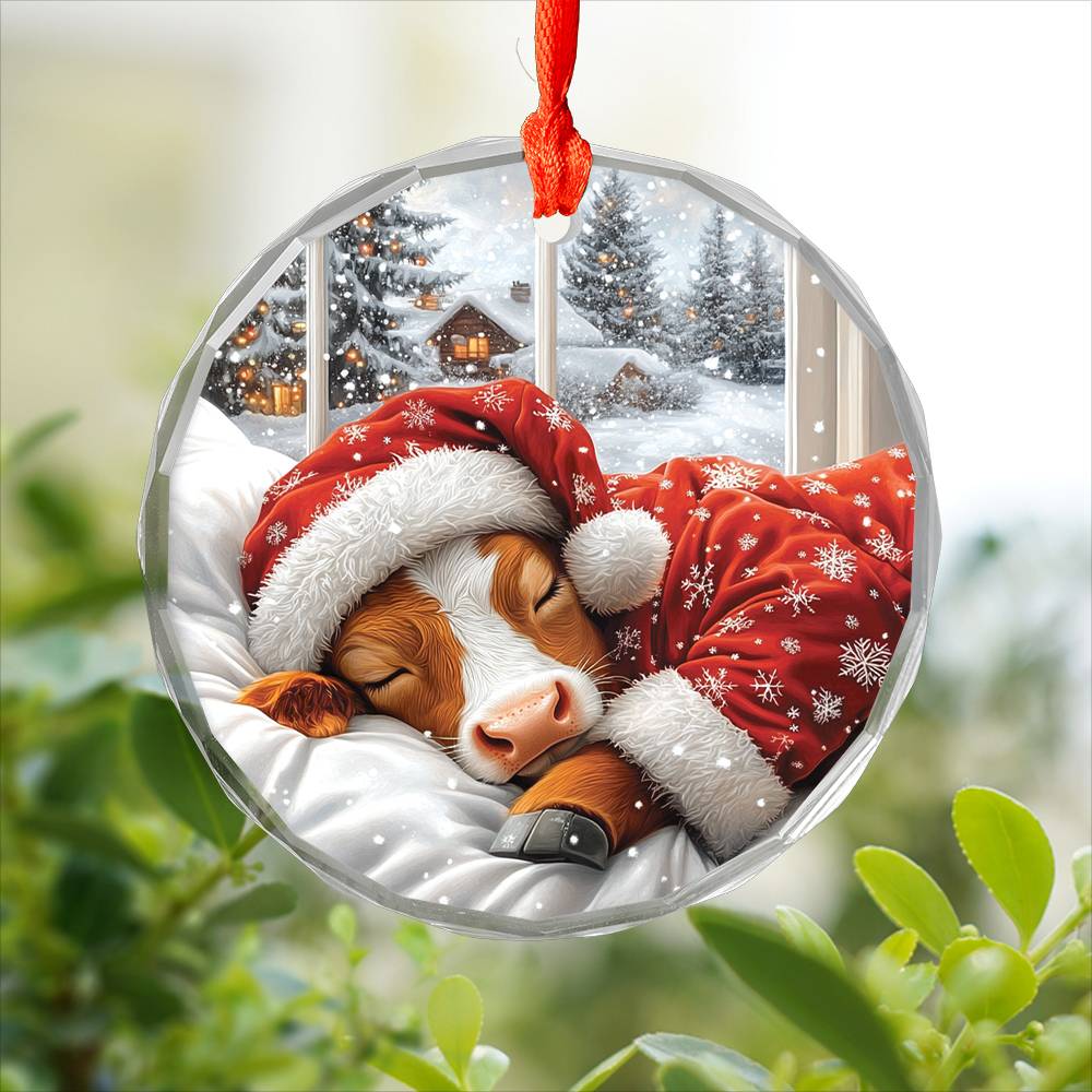 Jersey Cow Sleeping In Bed Design 4