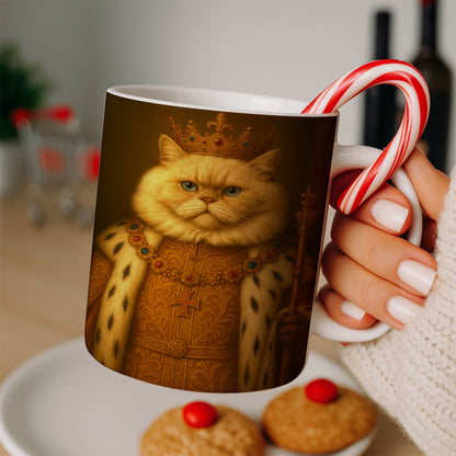 Custom Photo Cat King Royal Mug _ Gift For Cat Lovers