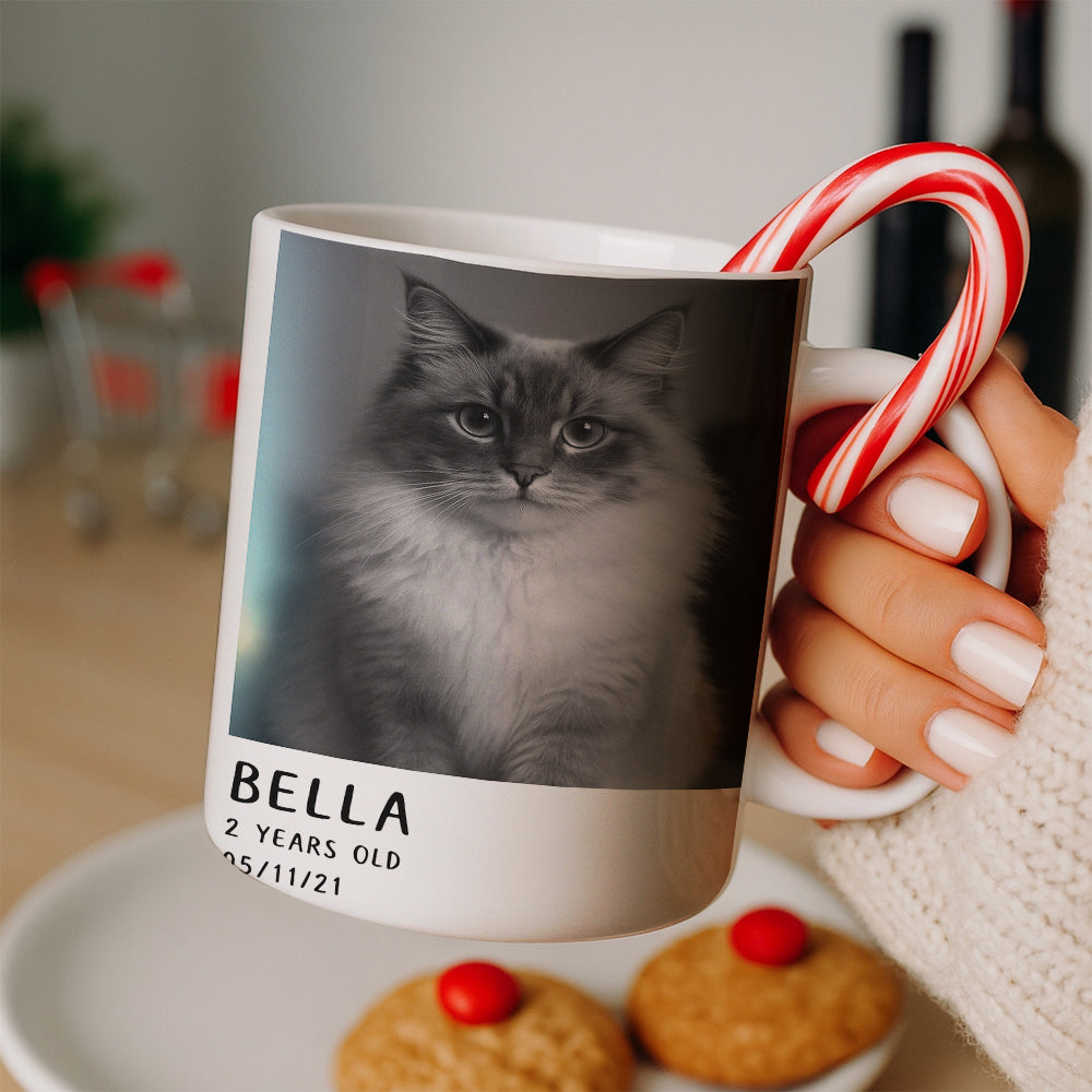 Custom Photo Polaroid Film MugGift For Cat Lovers