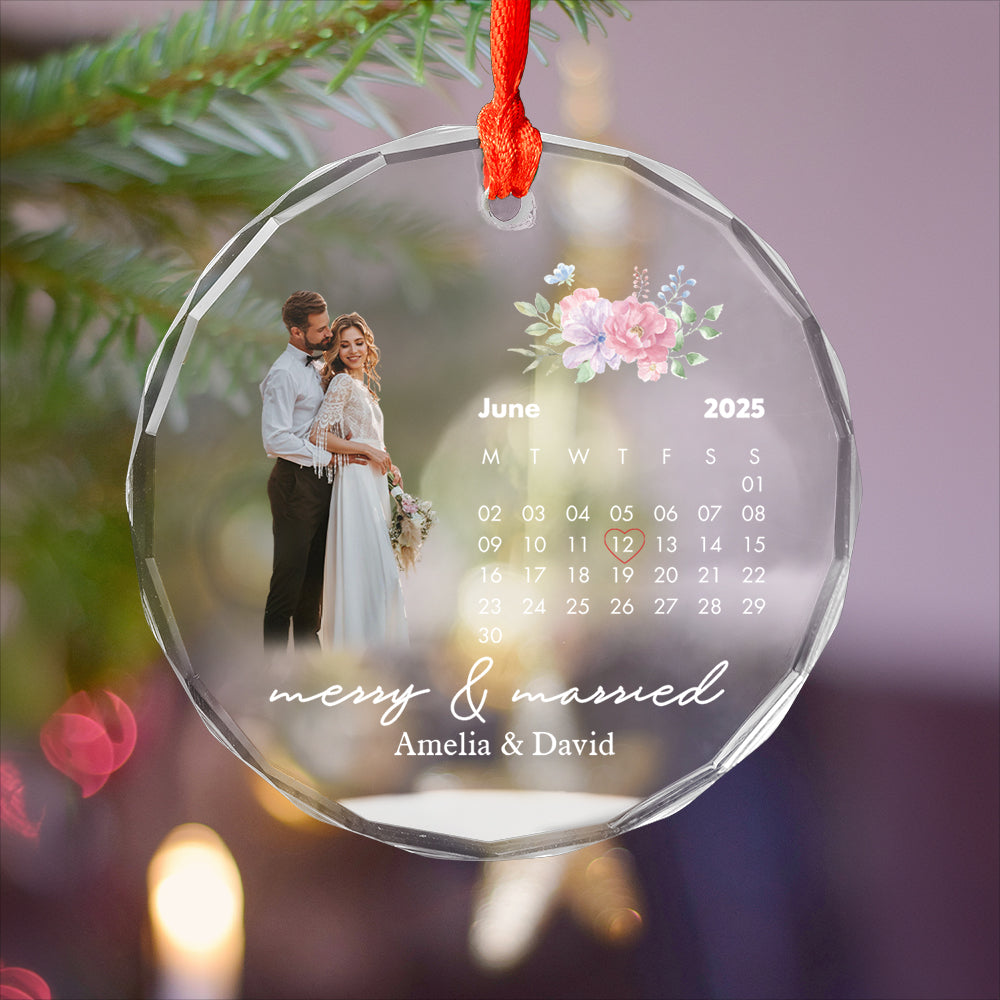 Custom Photo And Date Weding For Groom And Bride