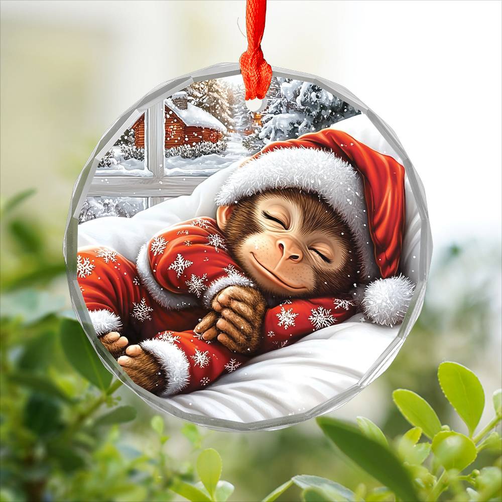 Monkey Sleeping In Bed Design 1