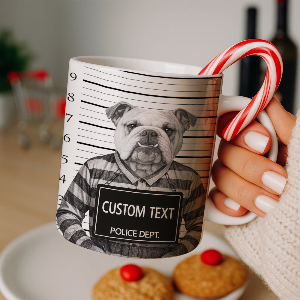 Custom Photo Dog Wanted By Pawlice Mug _ Gifts For Dog Lovers