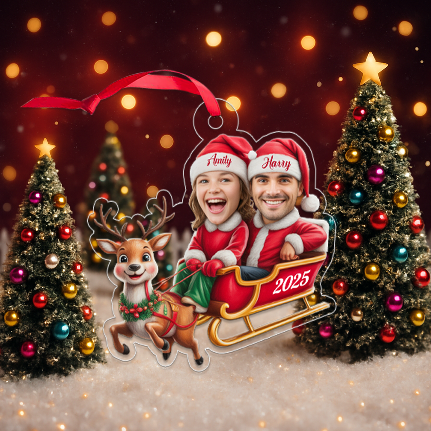Personalized Couple Names Christmas