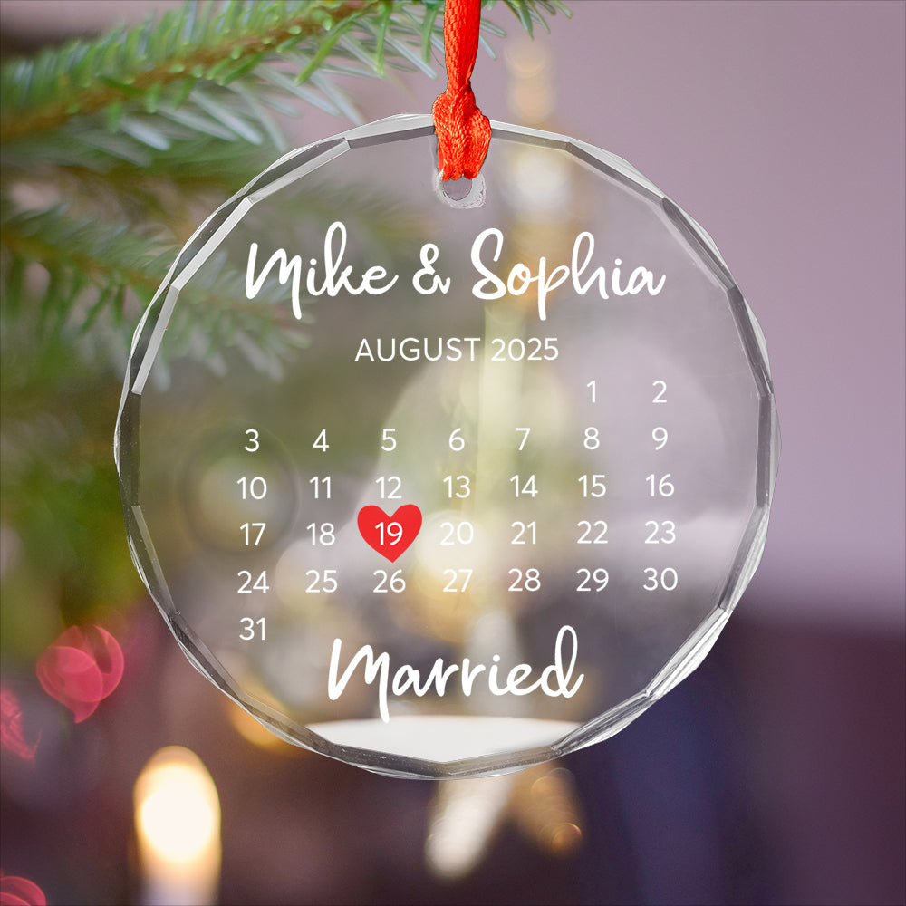 Our First Xmas Married ornament