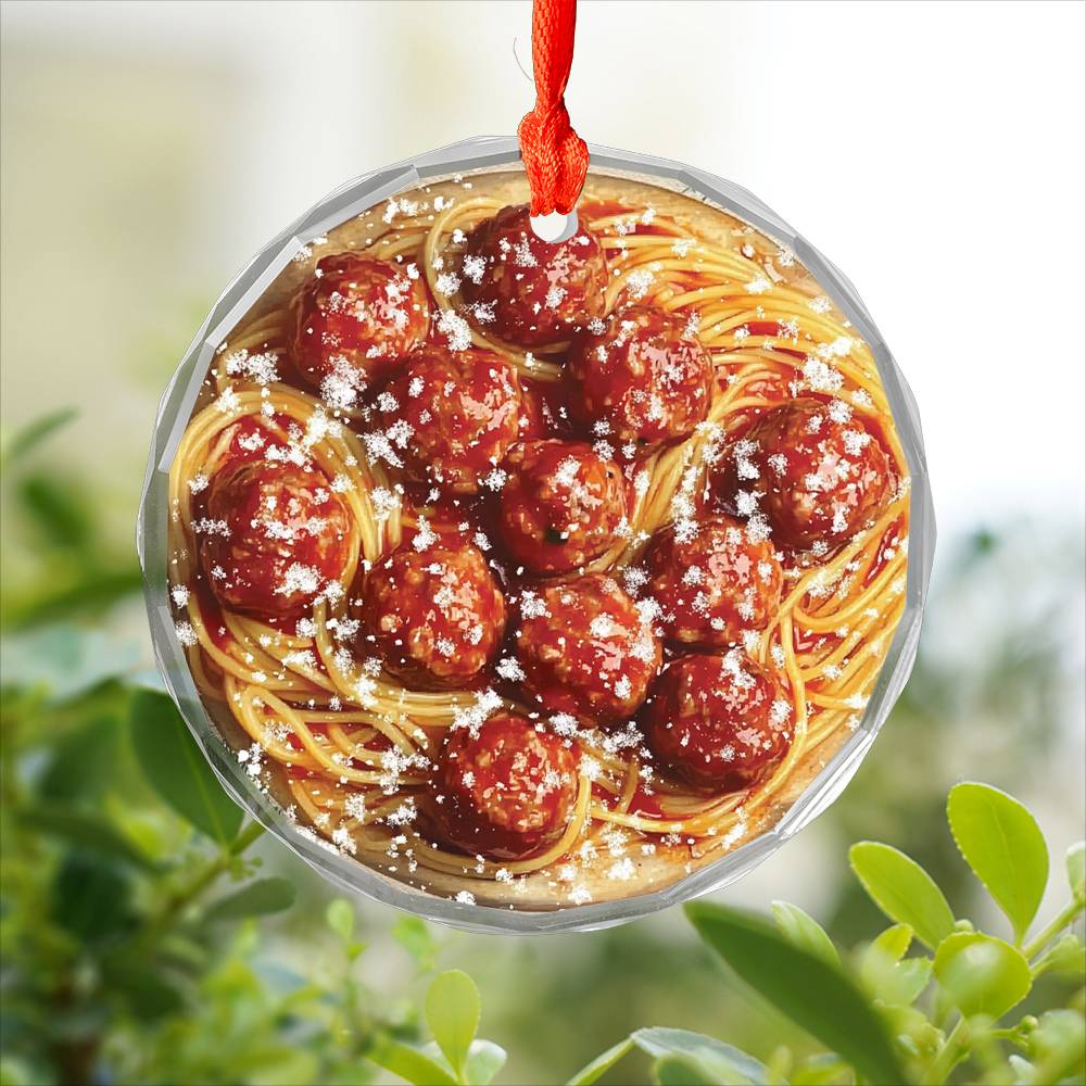 Spaghetti and Meatballs Close up Design 1