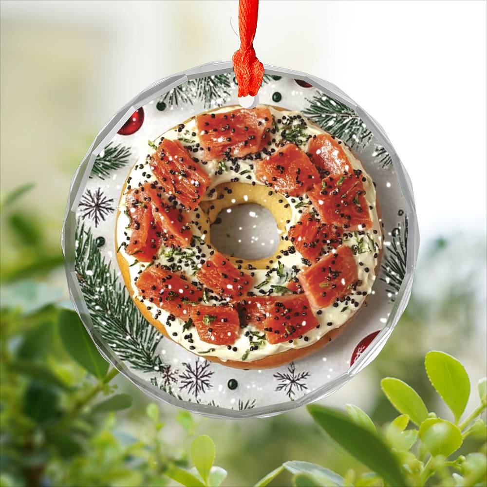 Bagel with Cream Cheese and Lox Close up Design 2