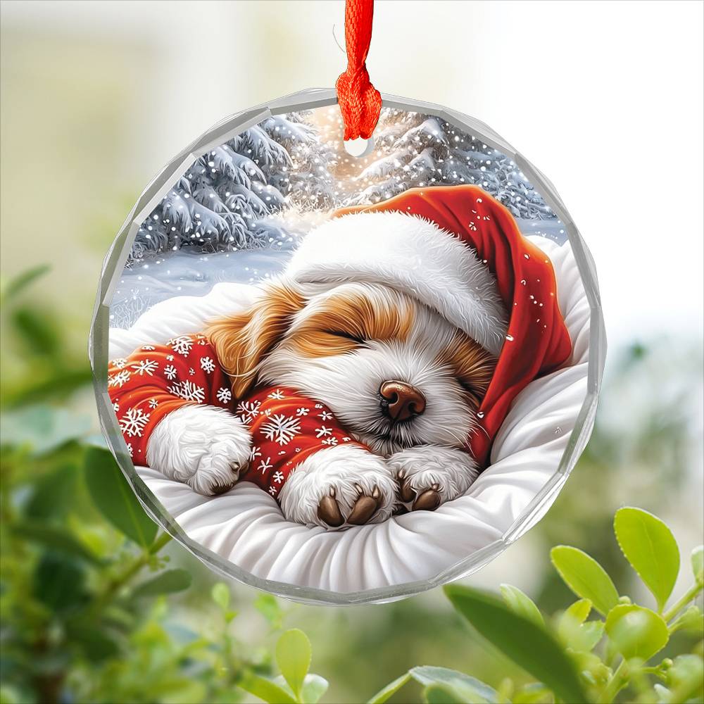 Maltese Dog Sleeping In Bed Design 4