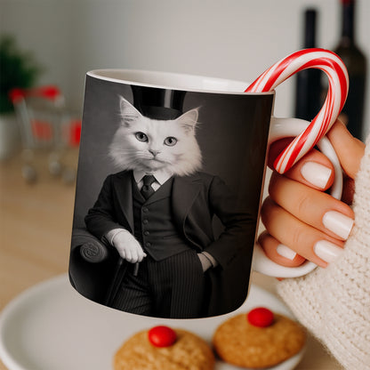 Custom Photo Gentleman Cat Gift For Cat Lovers