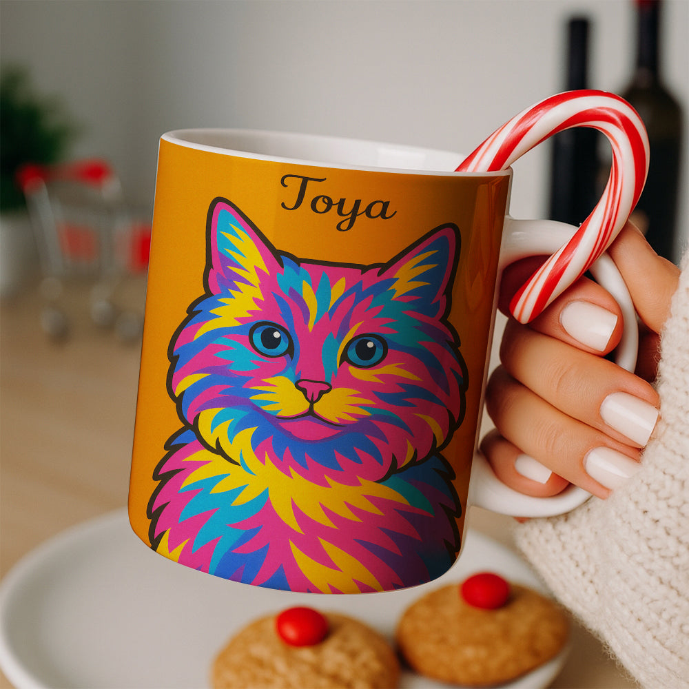 Custom Photo Minimalist Cat MugGift For Cat Lovers