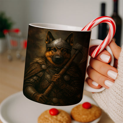 Custom Dog Photo Viking Warrior Mug _ Gift For Dog