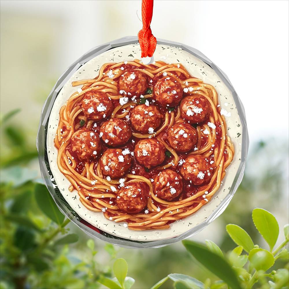 Spaghetti and Meatballs Close up Design 3
