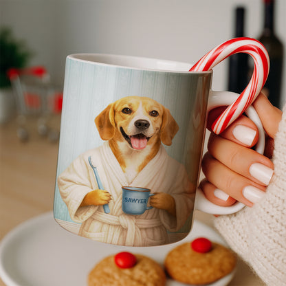 Custom Photo Dog Bathroom Mug Dog Gifts Lovers