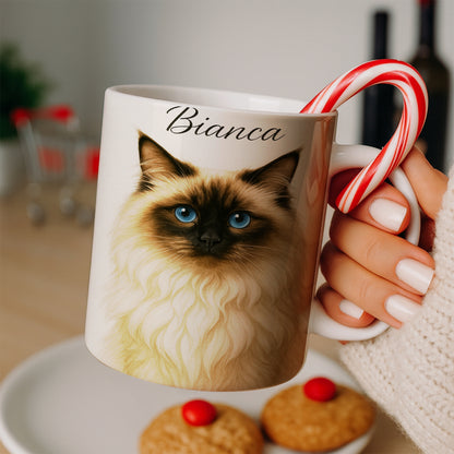 Custom Cat Portraint And With Name Mug
