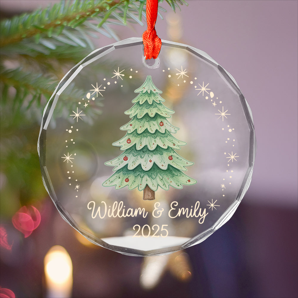 Couples Christmas Ornament, Acrylic 2D Ornament