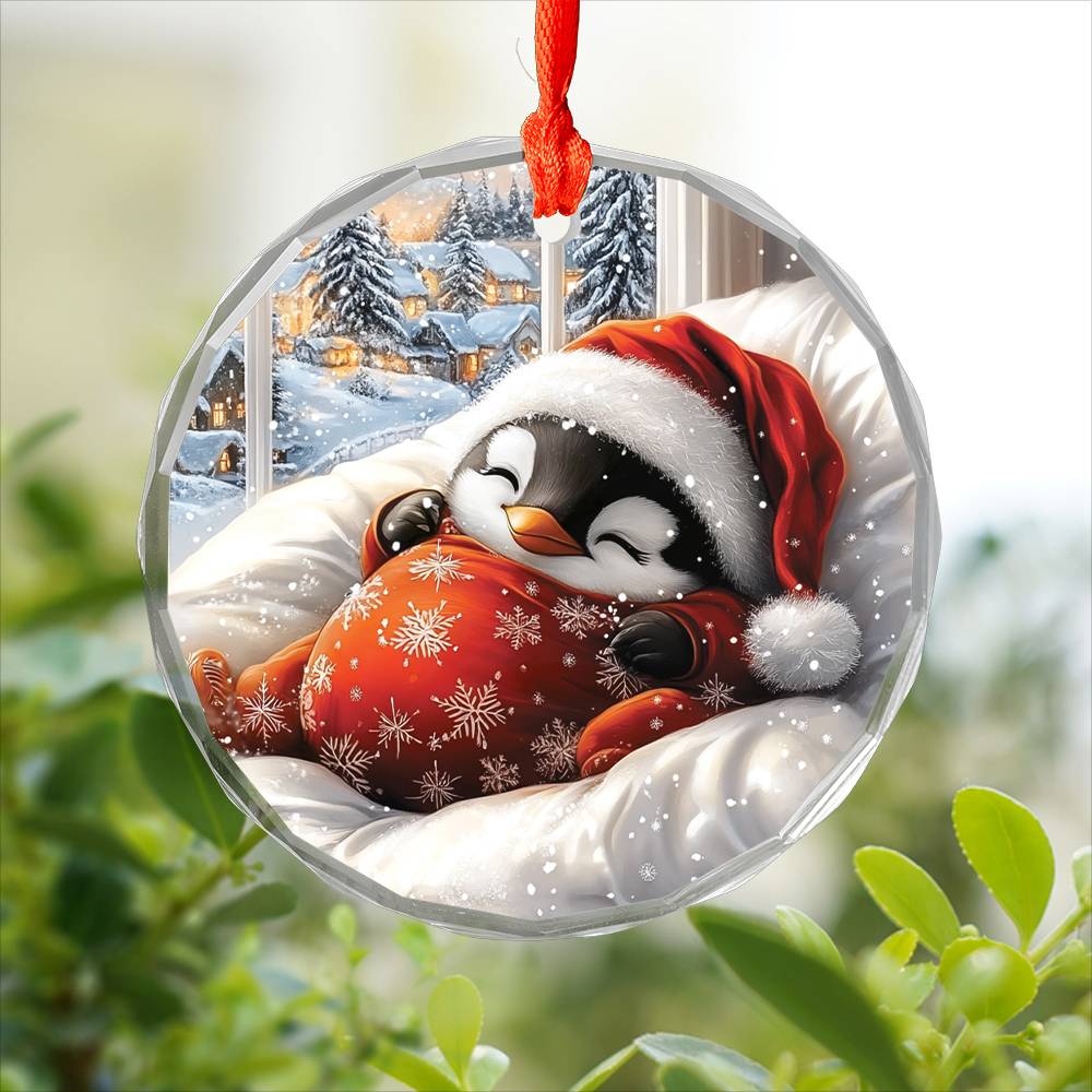 Penguin Sleeping In Bed Design 1