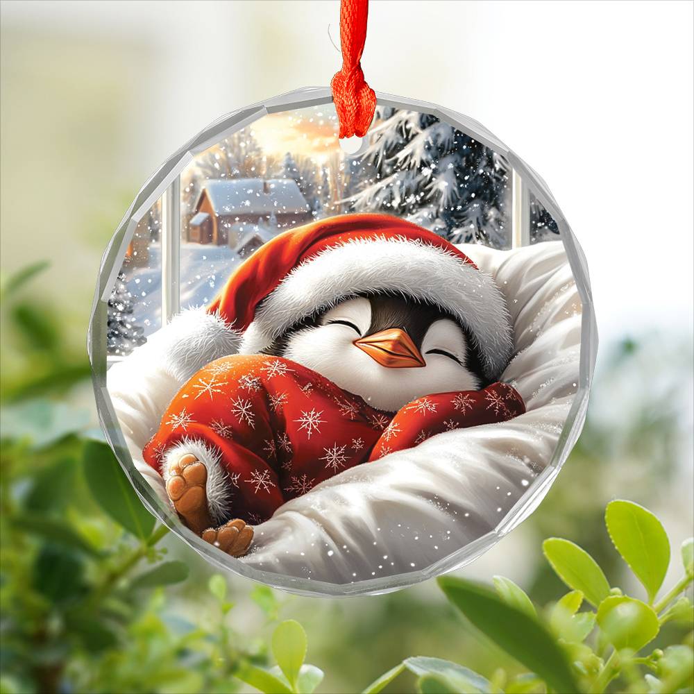 Penguin Sleeping In Bed Design 3
