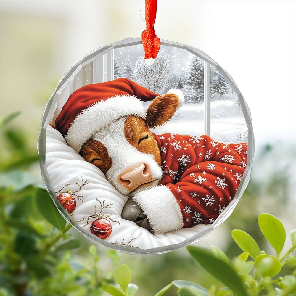Dairy Cow Sleeping In Bed Design 4