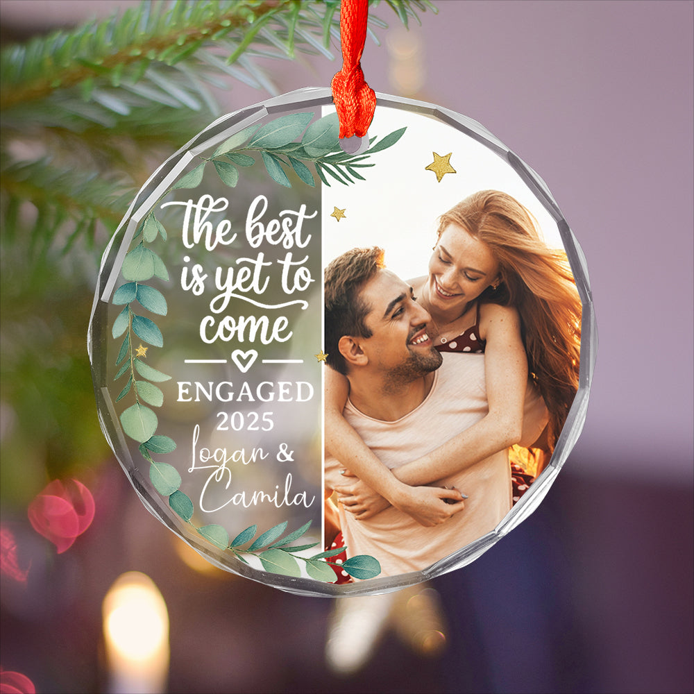 Custom Photo Newly Engaged Couple The Best Is Yet To Come 02