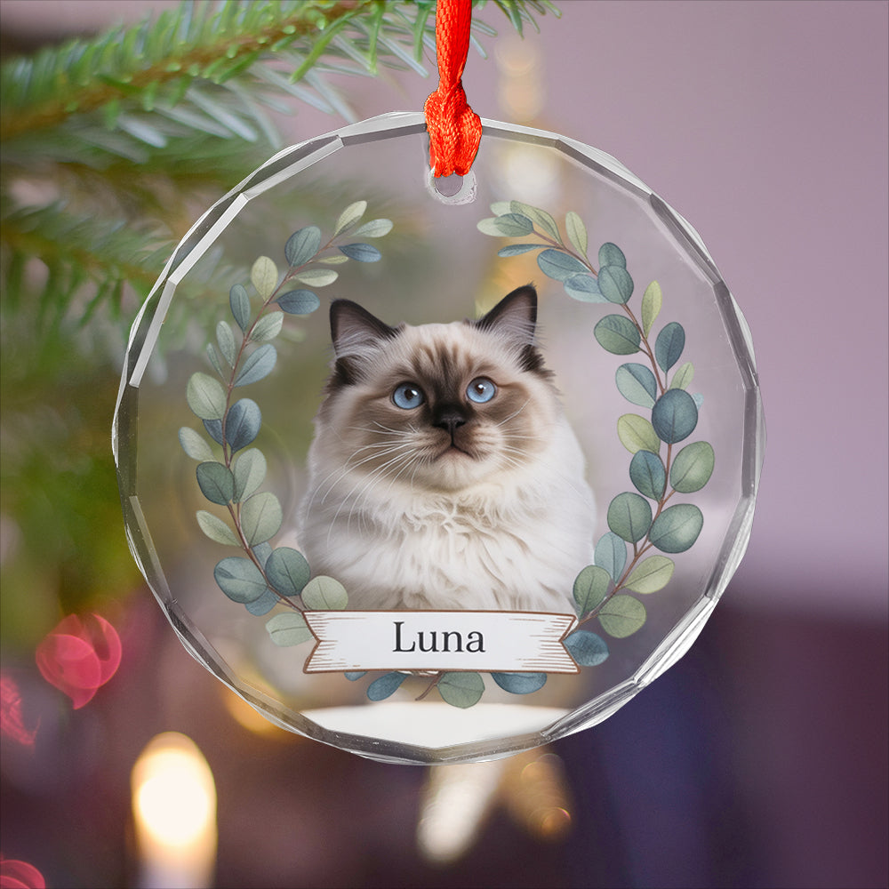 Personalized Pet Ornament Using Pet's Photo + Name