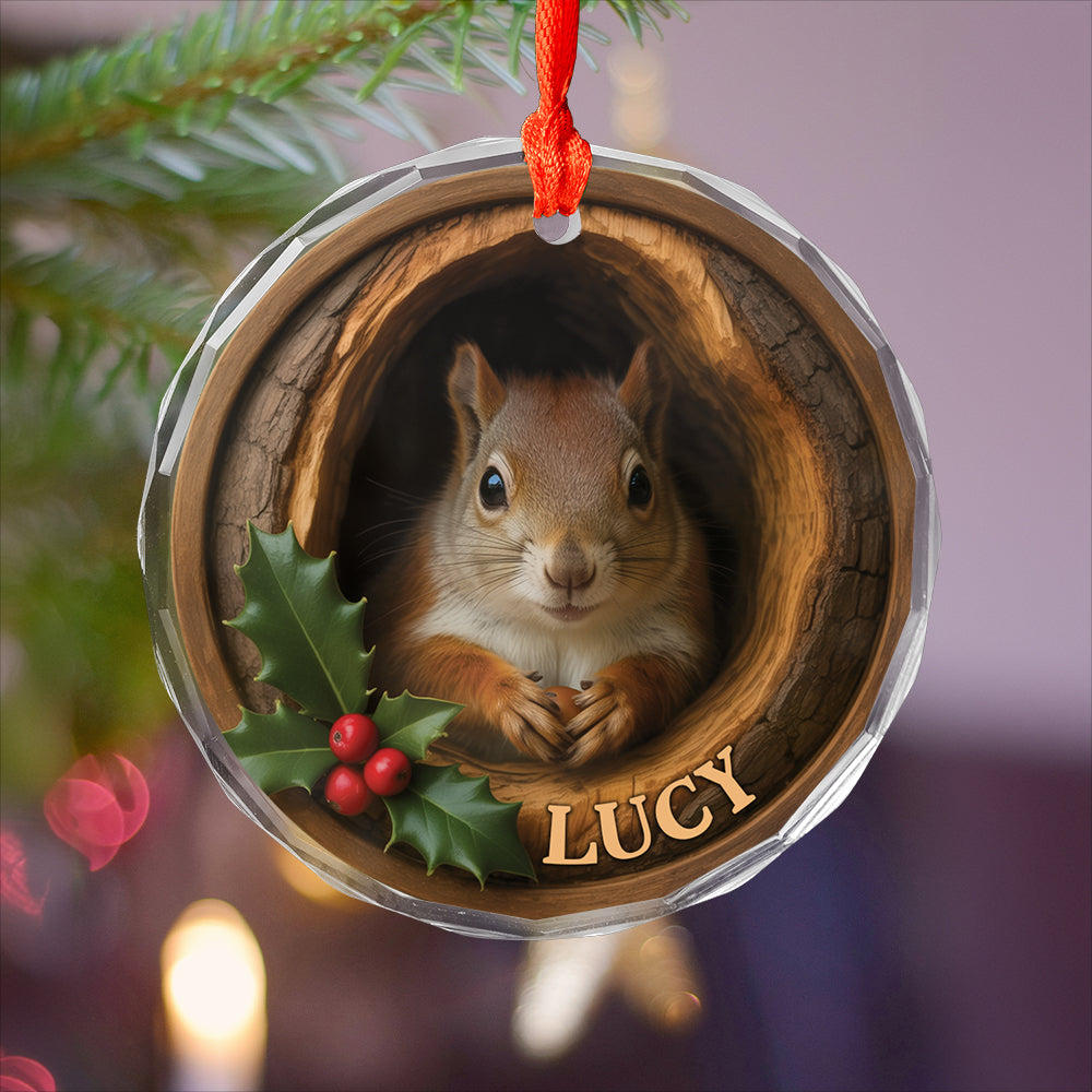 Custom Name Squirell Xmas