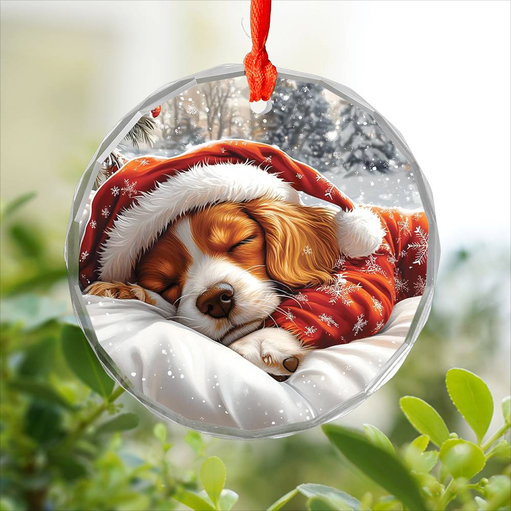 Cocker Spaniel Dog Sleeping In Bed Design 3