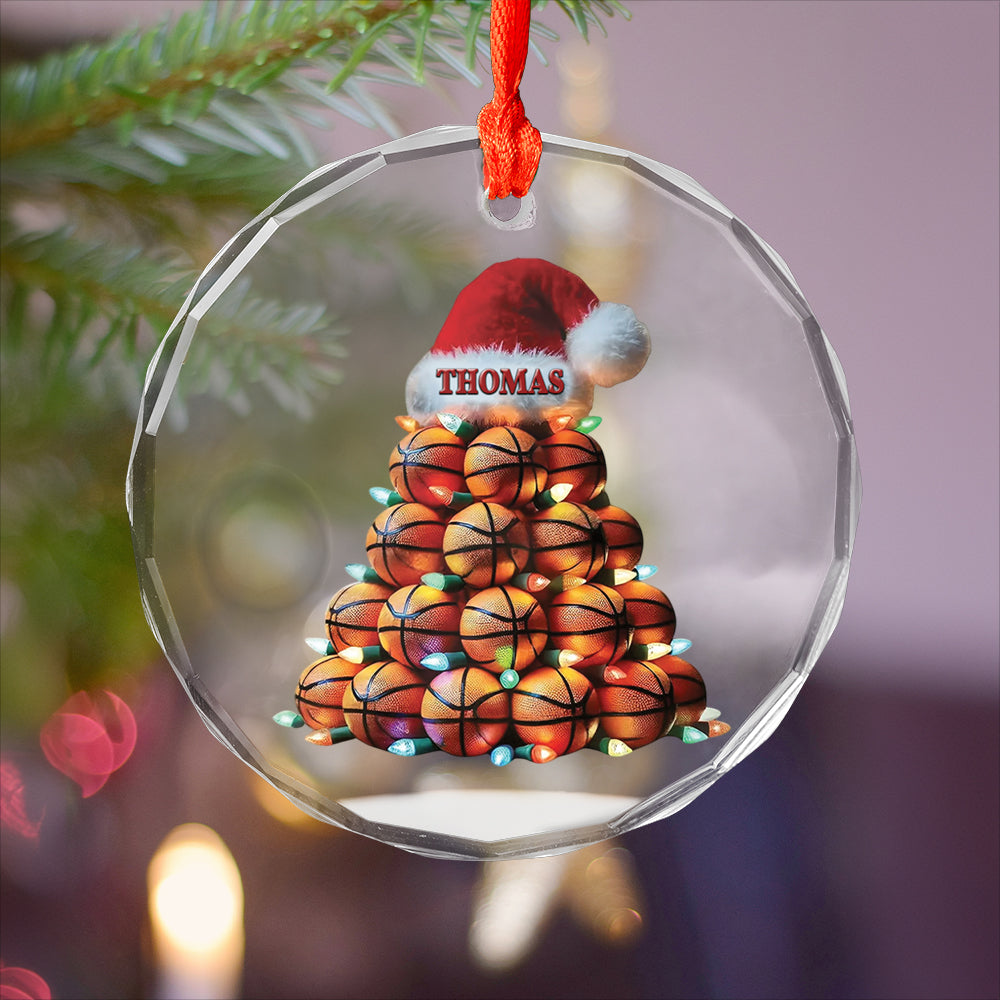 Custom Name Basketball Xmas Tree